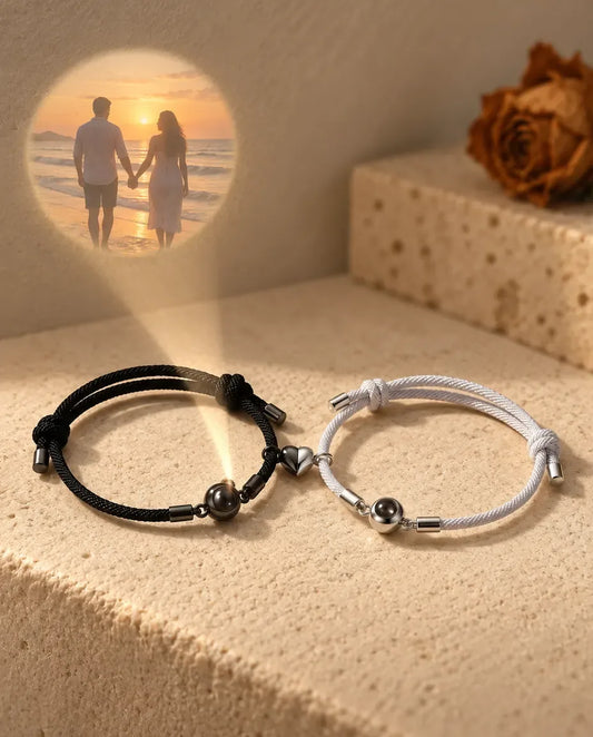 Bracelets Couple - projette la photo cachée sur un mur