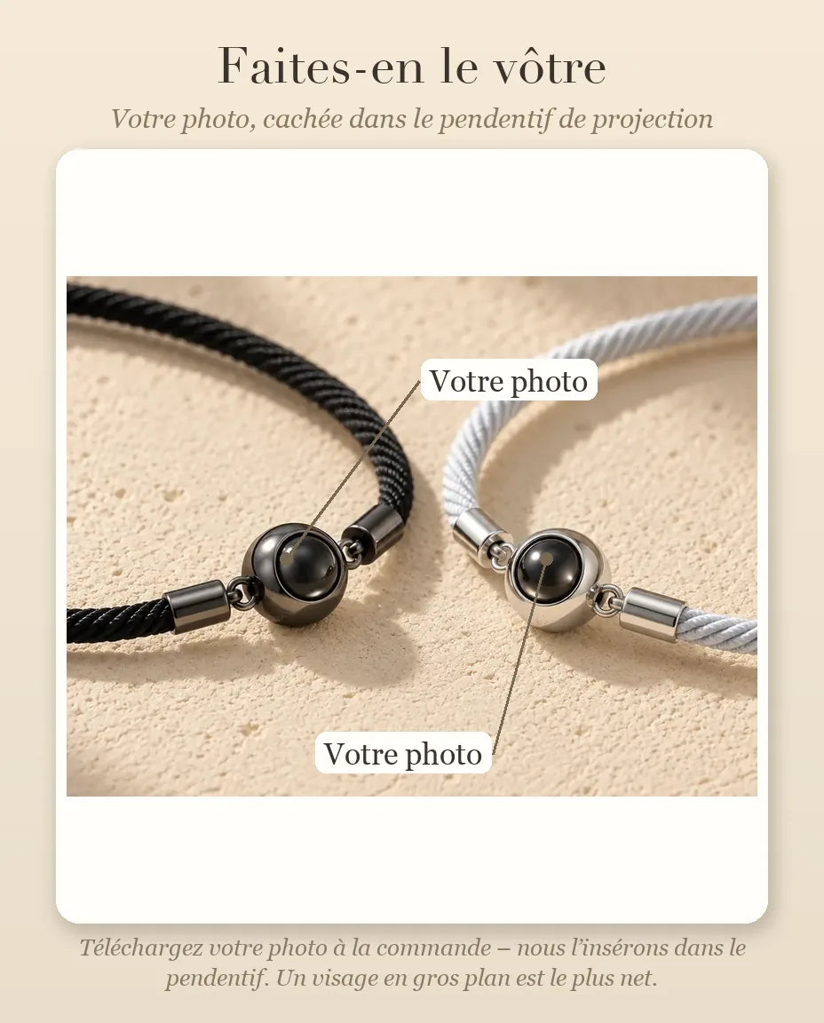 Bracelets Couple - guide de personnalisation : photo
