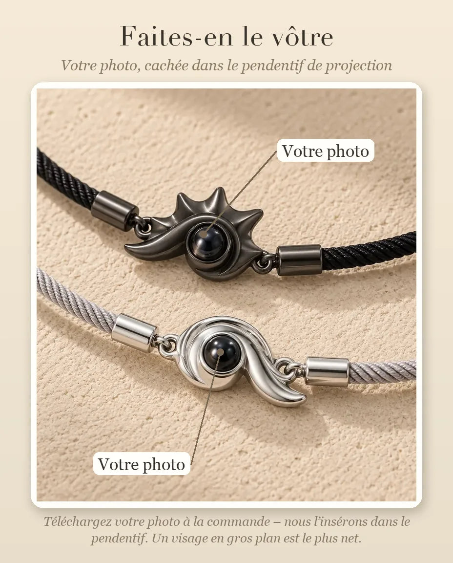 Bracelets Couple - guide de personnalisation : photo