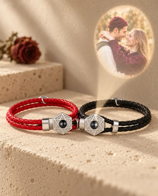 Bracelets Couple - projette la photo cachée sur un mur