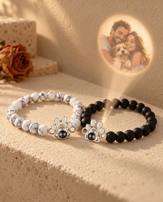 Bracelets Couple - projette la photo cachée sur un mur