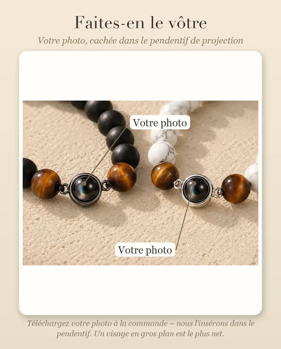 Bracelets Couple - guide de personnalisation : photo