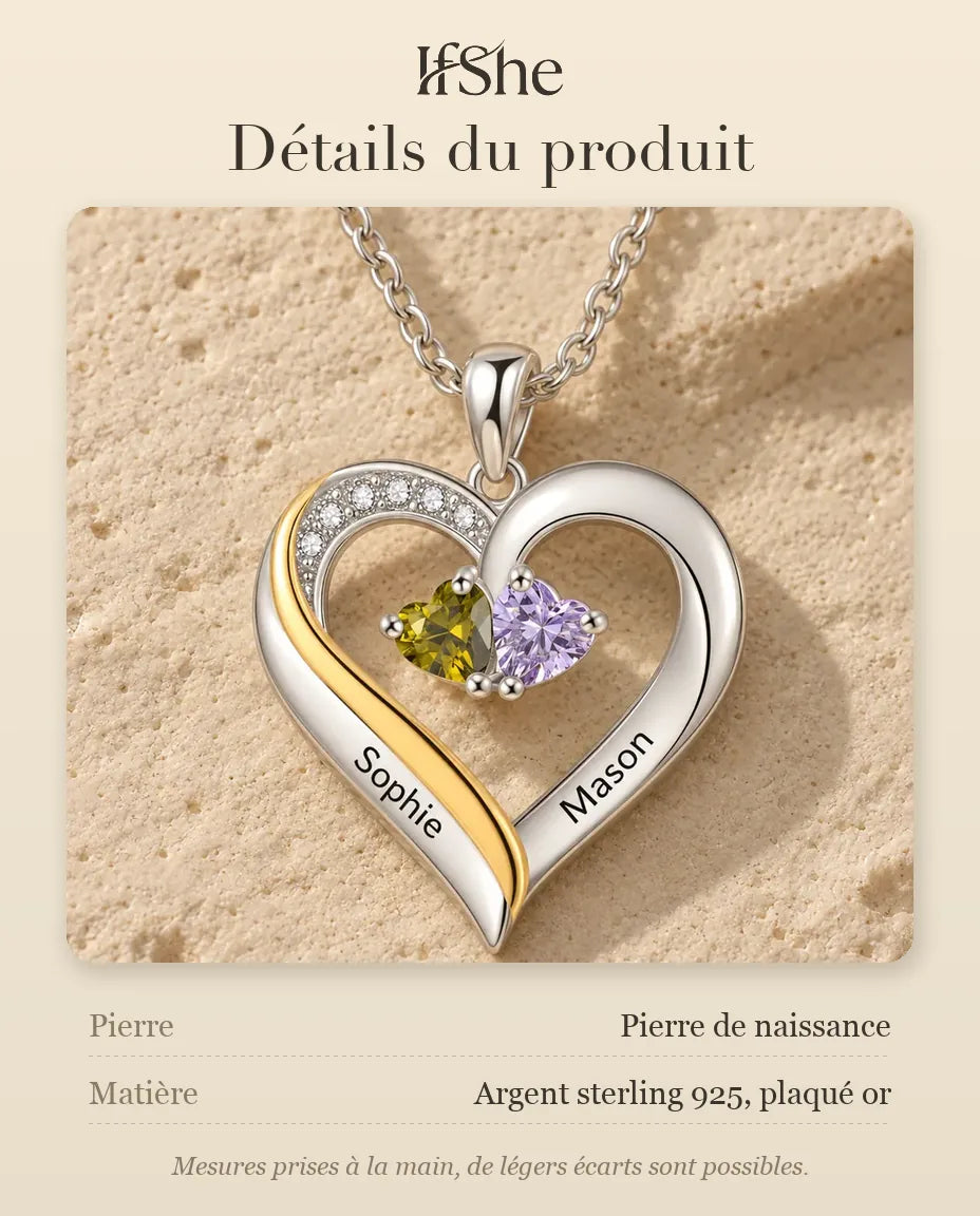 Collier Personnalisé - dimensions et matière