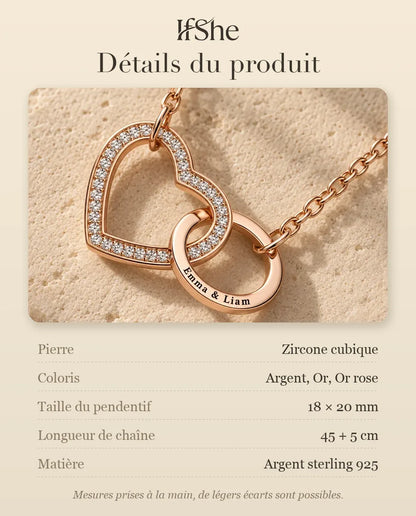 Collier Gravé - dimensions et matière