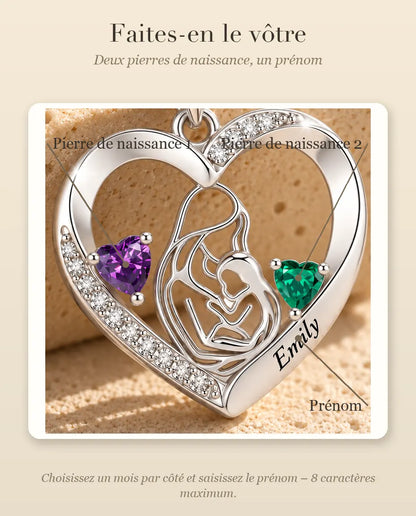 Comment personnaliser le collier avec les pierres de naissance et les prénoms