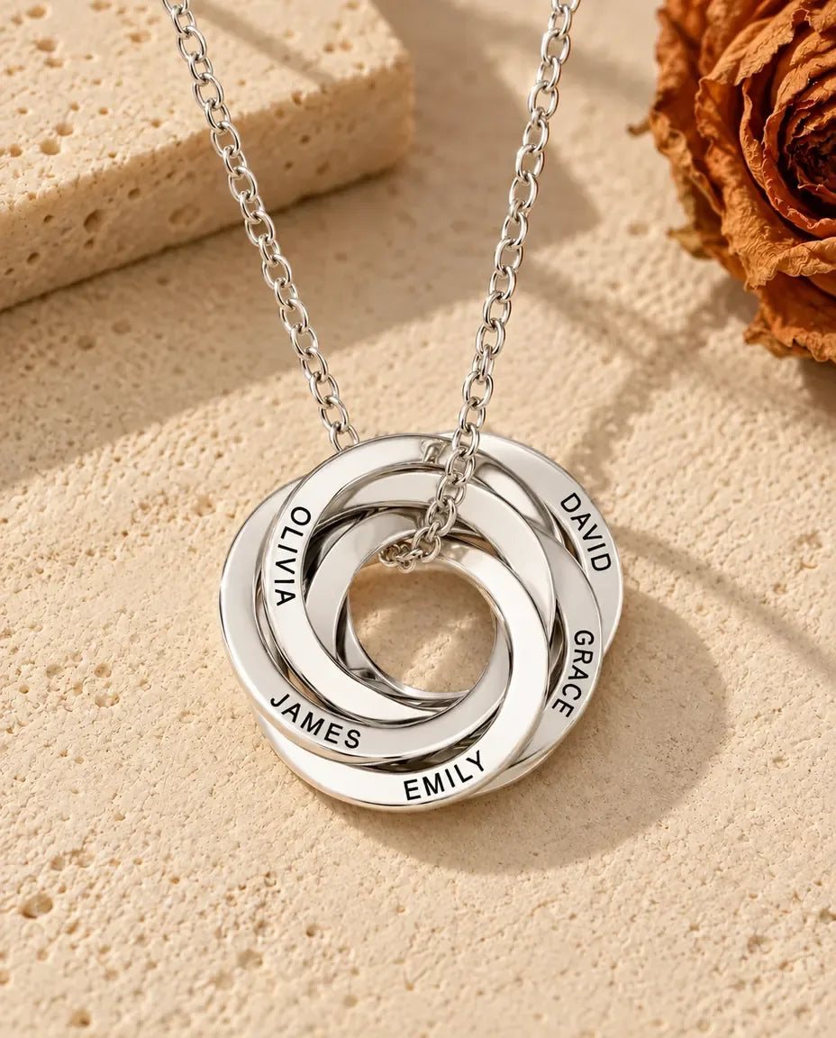 Collier Personnalisé - version à 5 anneaux