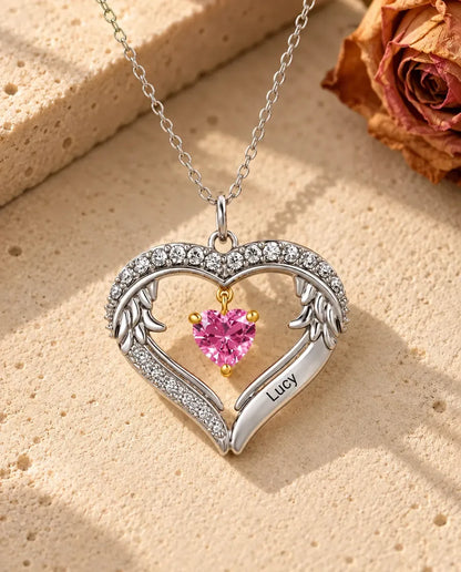 Collier Personnalisé - version à 1 prénom et pierre de naissance