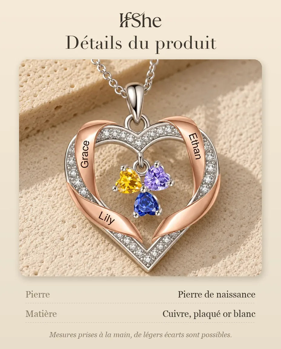 Collier Personnalisé - dimensions et matière