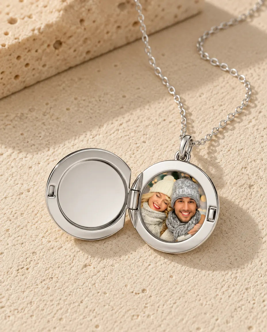 Collier avec Photo - ouvert, avec la photo à l intérieur