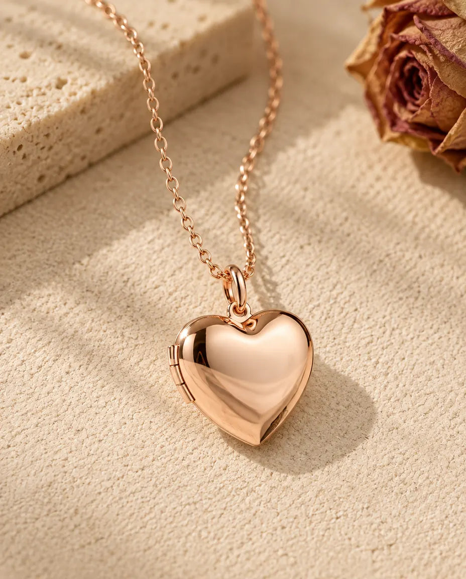 Collier Photo - finition or rose