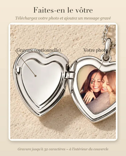 Collier Photo - guide de personnalisation : photo et gravure