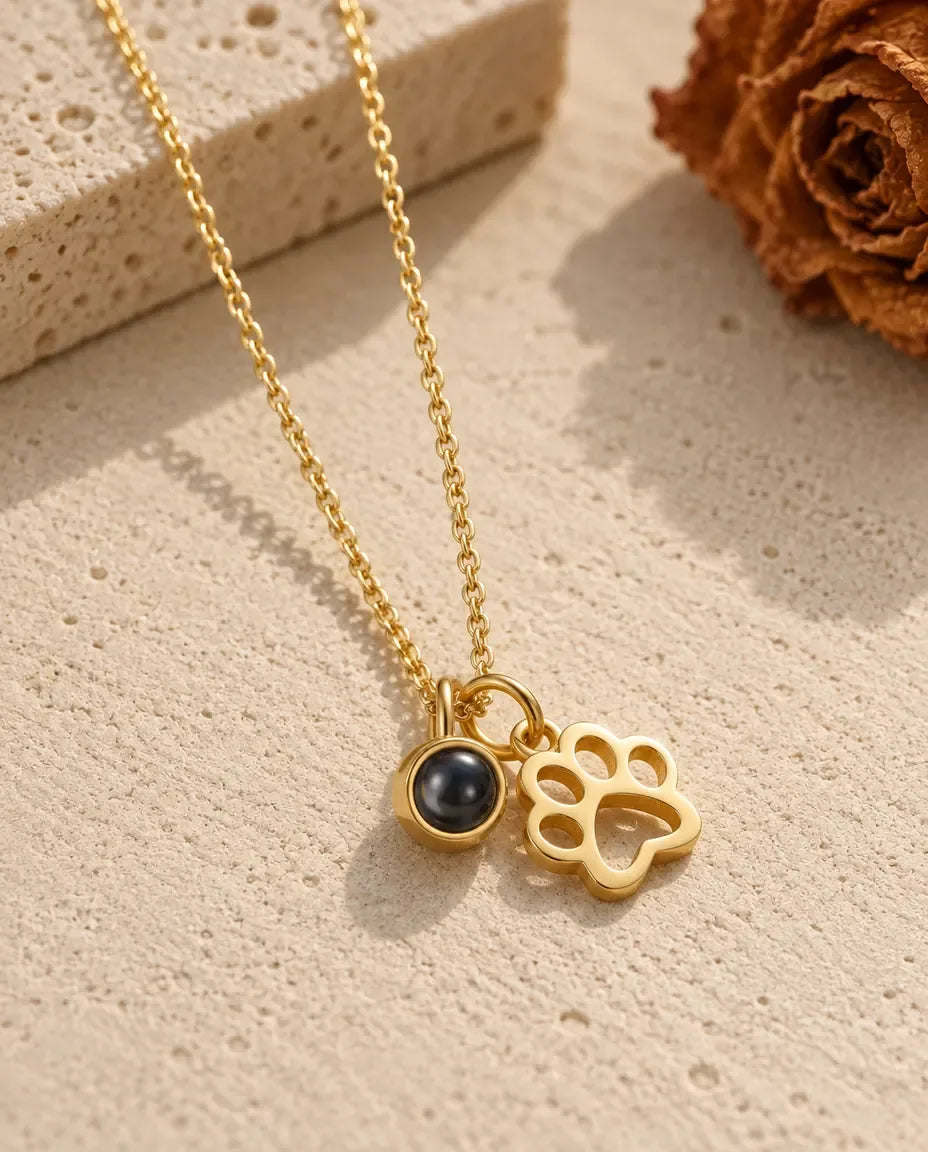 Collier Photo - finition or