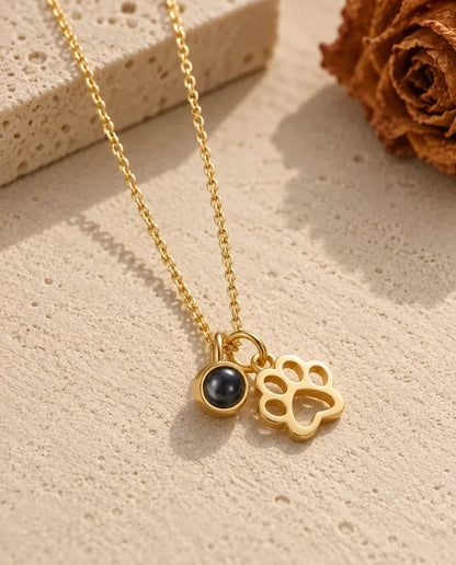 Collier Photo - finition or
