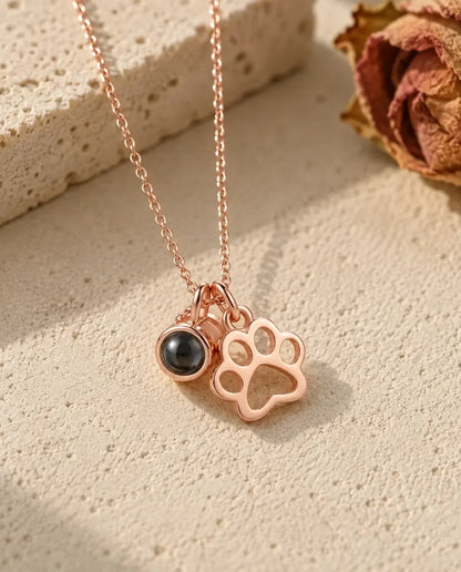Collier Photo - finition or rose