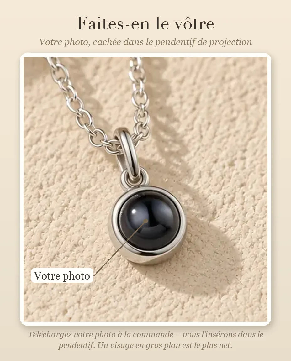Collier avec Photo - guide de personnalisation : photo