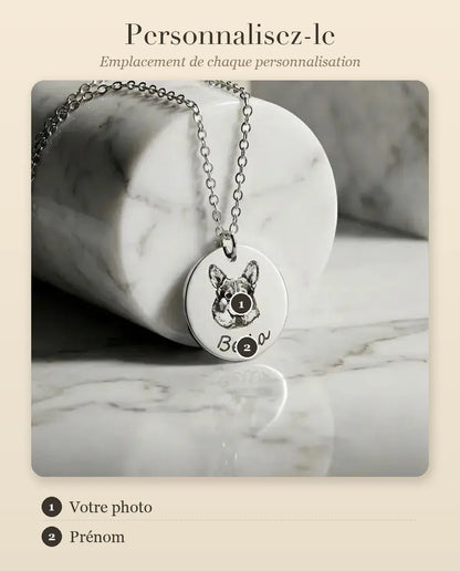 Collier Photo Portrait d'Animal – guide de personnalisation
