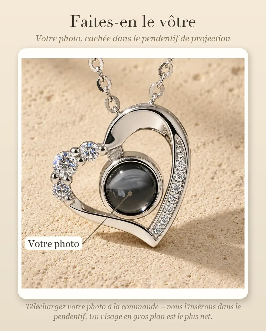 Collier avec Photo - guide de personnalisation : photo