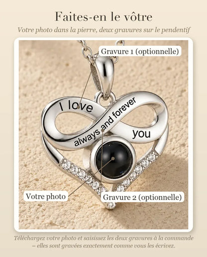 Collier Photo - guide de personnalisation : photo et gravure