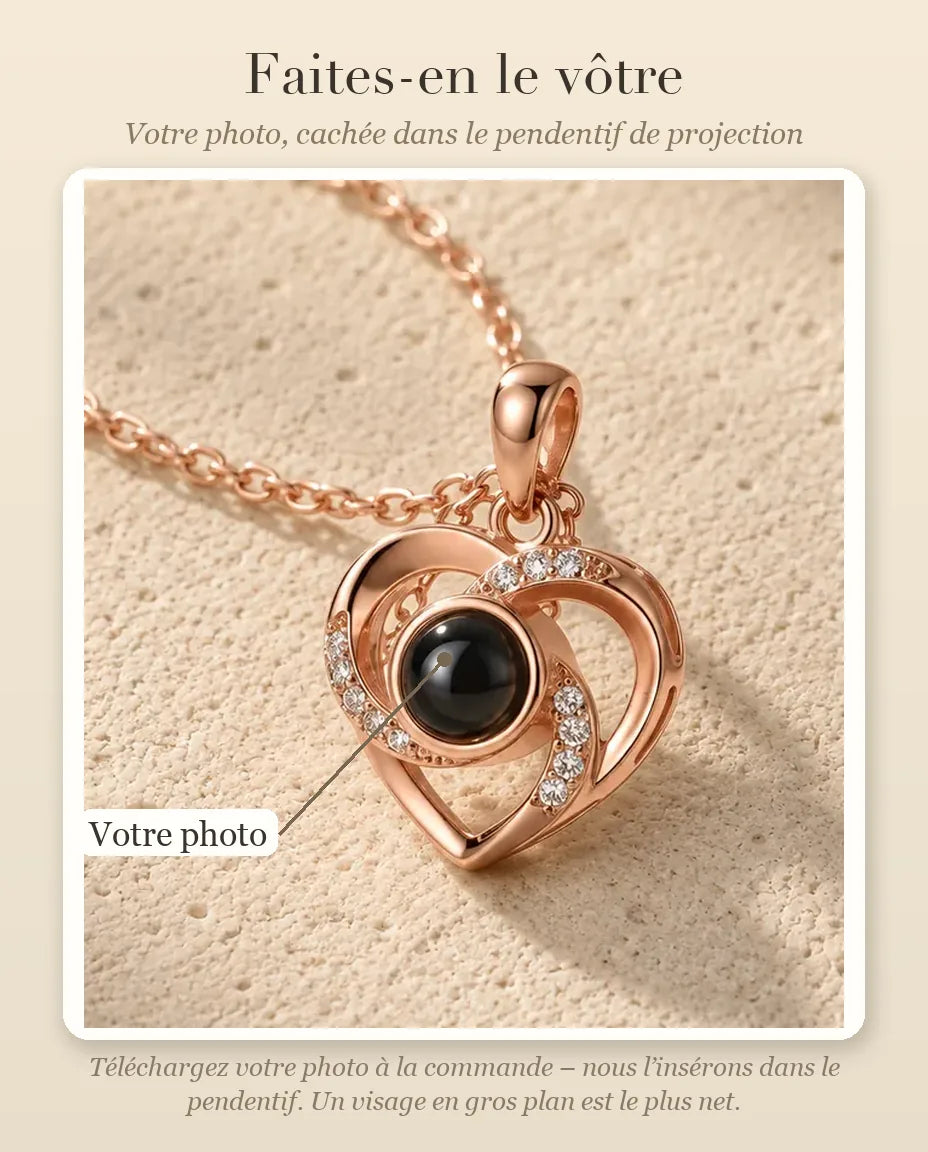 Collier avec Photo - guide de personnalisation : photo