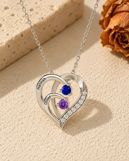 Collier Pierre de Naissance - vue de face en argent