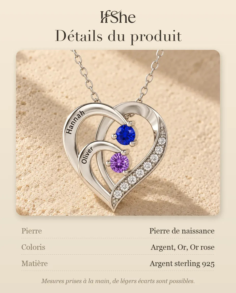 Collier Pierre de Naissance - dimensions et matière
