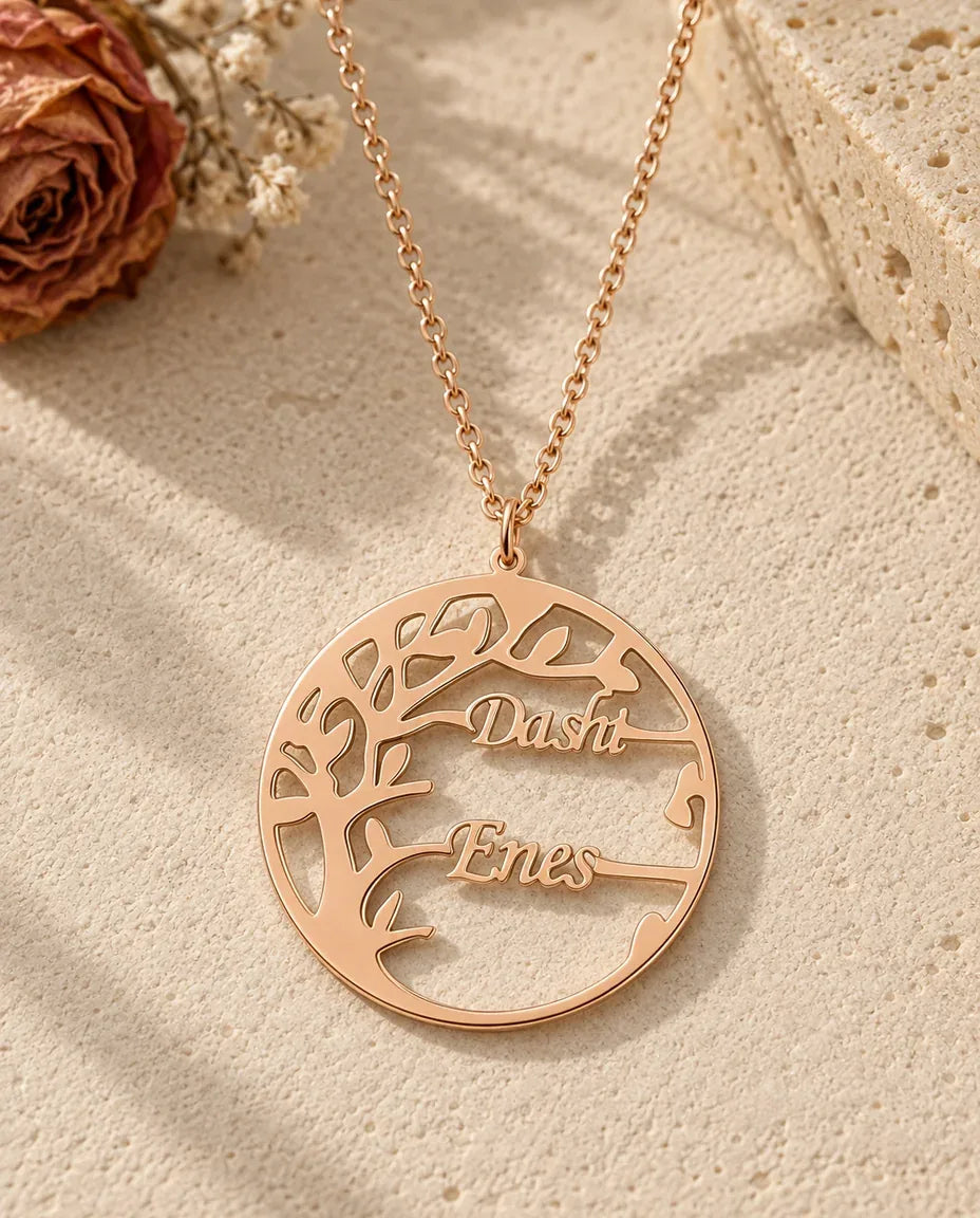 Collier Prénom - finition or rose