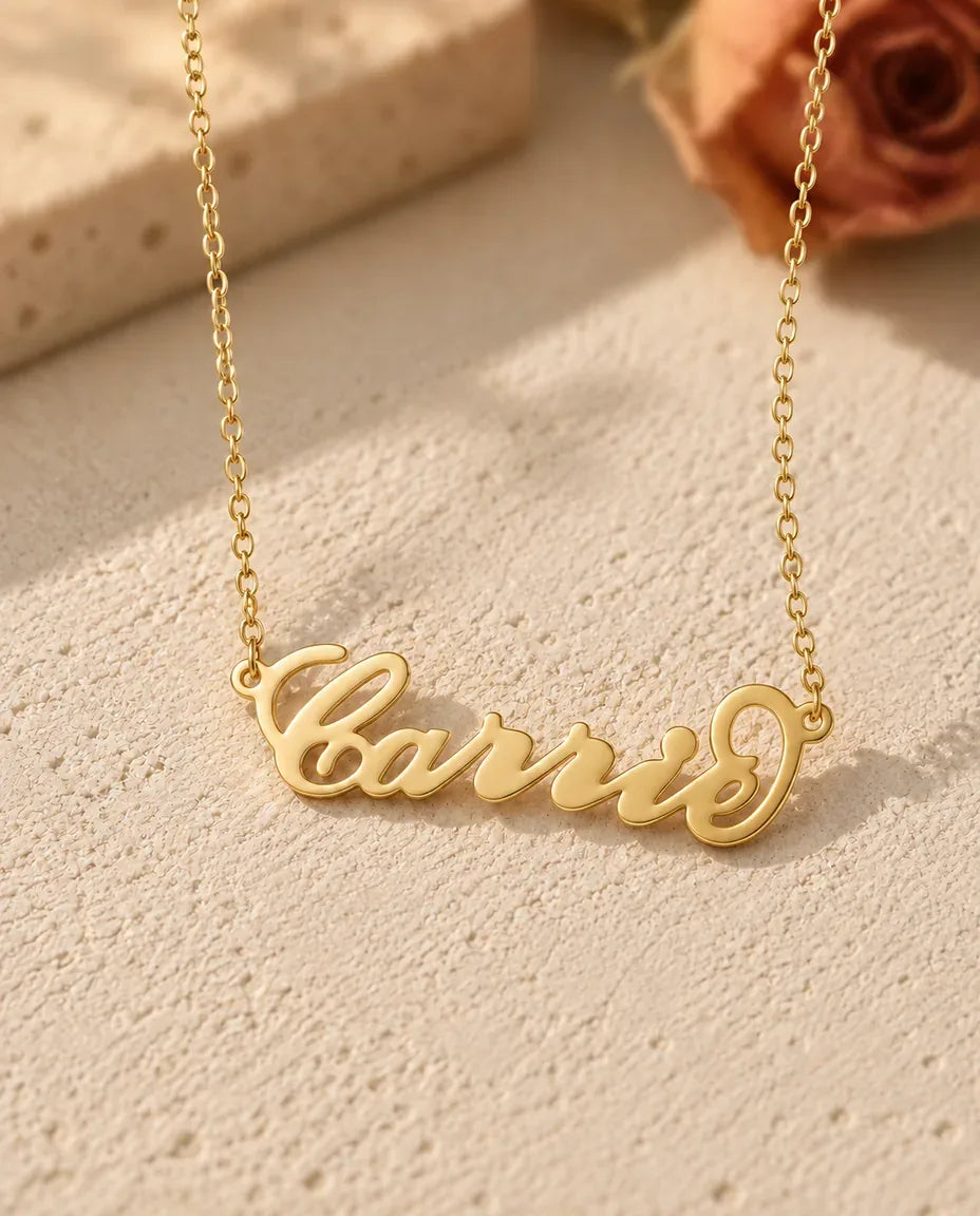 Collier Prénom - finition or